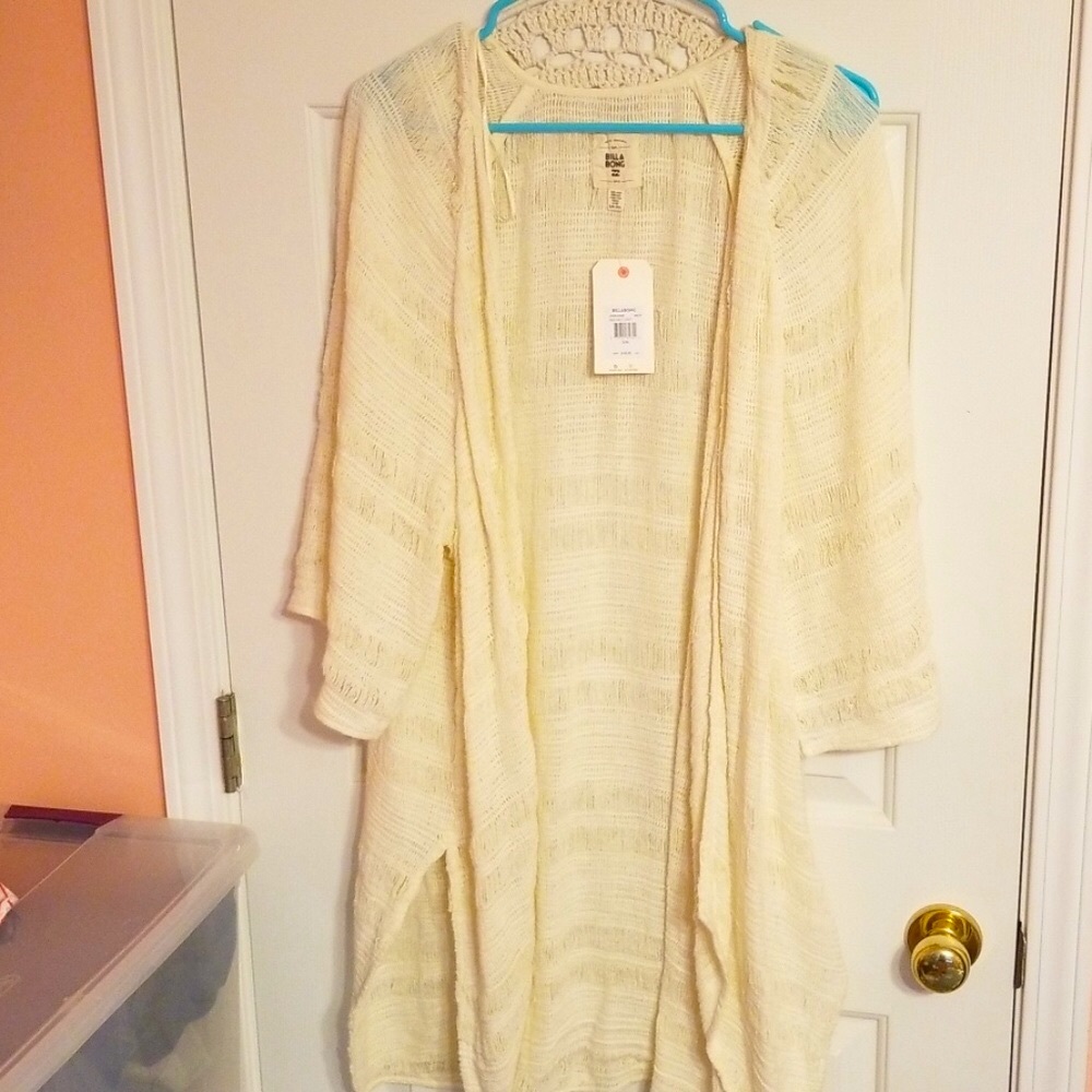 NWT Billabong long cardigan